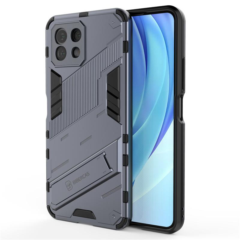 

For Cover Xiaomi Mi 11 Lite 5G NE Case For Mi 11 Lite 5G NE Shockproof Back Car Bracket Holder Cover For Mi 11 Lite 5G NE Fundas For Mi 11 Lite 5G NE серый