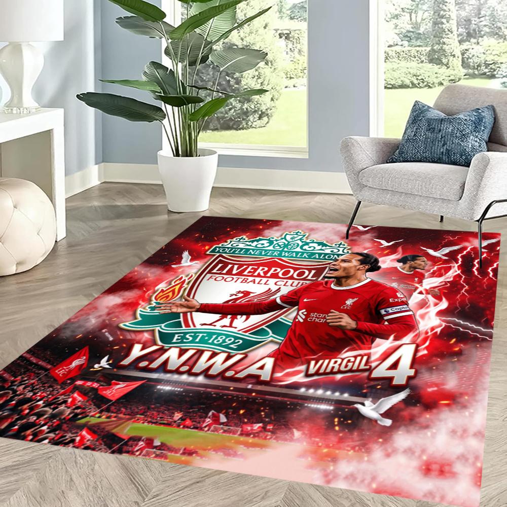 Liverpool Football Club Floor Rug Office Rug Suitable For Entryway Decorate Room Study Room Kitchen Antislip Carpet Office Home Decor