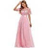 Dress new new dress long dress evening dress lace splicing dress women