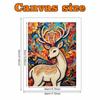 Pearl Painting Art Painting Kit for Adults and Beginners, Vivid Colorful Deer Sparkling Painting Craft Home Wall Decor Handmade Gift Art Piece