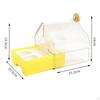 Hanging Bird Bath with Feeder Bathtub House for Canaries Finches