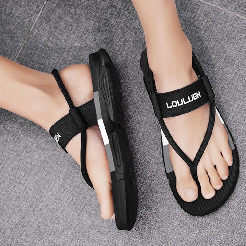 Summer Men's Sandals Outdoor Leisure Beach Shoes Men's  Slippers Men's Thick Sole Anti Slip