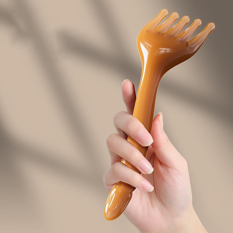 Masážní masáž hlavy Pokožka hlavy Gua Sha Pro Tělo Masáž šíje Masáž nohou Škrábání pěti drápy Masážní tyčinkou Škrábání drápů Masážní masáž drápů