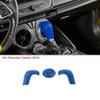 Blue Gear Shift Knob Head Cover Trim For Chevy Camaro 2016+ Interior Accessories