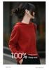 Cozy 100% Ultra-Fine Wool Hooded Drop Shoulder Sweater for Autumn and Winter