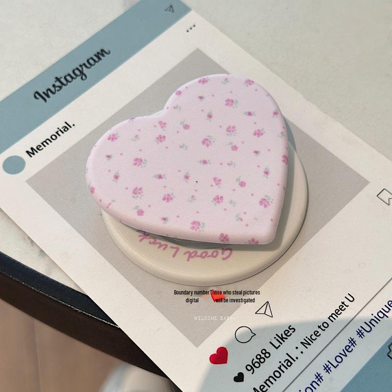 Korean Heart Cherry MagSafe Magnetic Stand: Strong Phone Holder for Desk