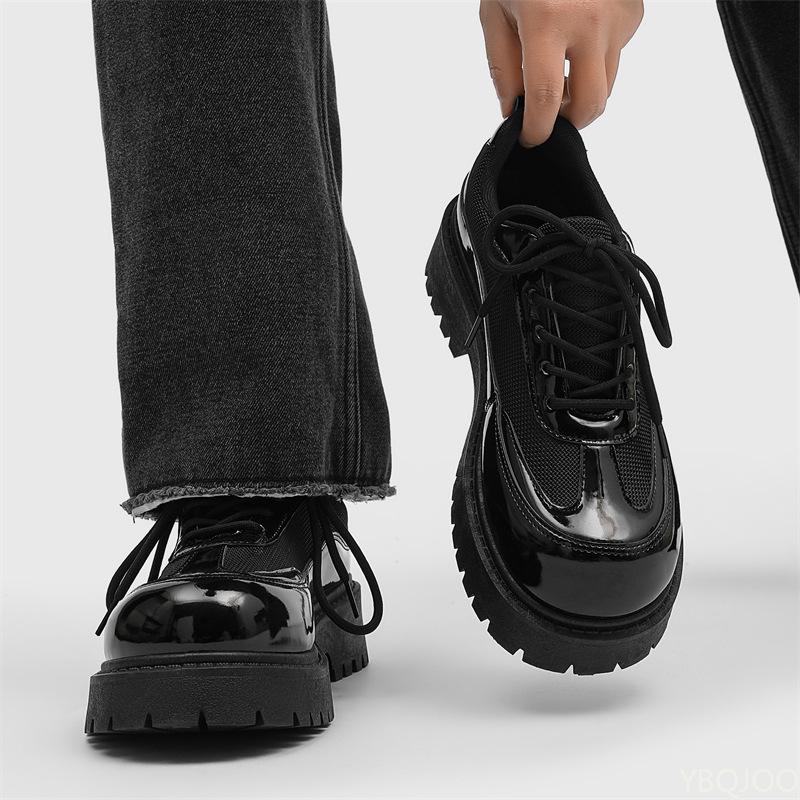 Fashionable Versatile Men's New Spring Autumn Casual Comfortable Low Top Men's Shoes Thick Sole Elegant Simple Formal Shoes