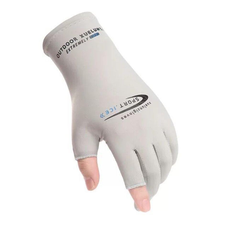 Ice Silk Men Women Gloves High-elastic Summer Cycling Gloves Thin Fishing Gloves  Camping