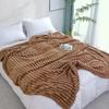 Luxurious Thickened Rabbit Plush Fleece Blanket - Warm, Lightweight, Ideal for Naps and Air Conditioning