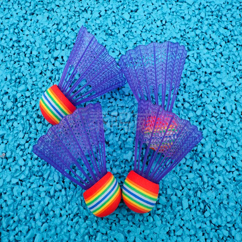 Children s Durable Nylon and EVA Foam Rainbow Badminton Set