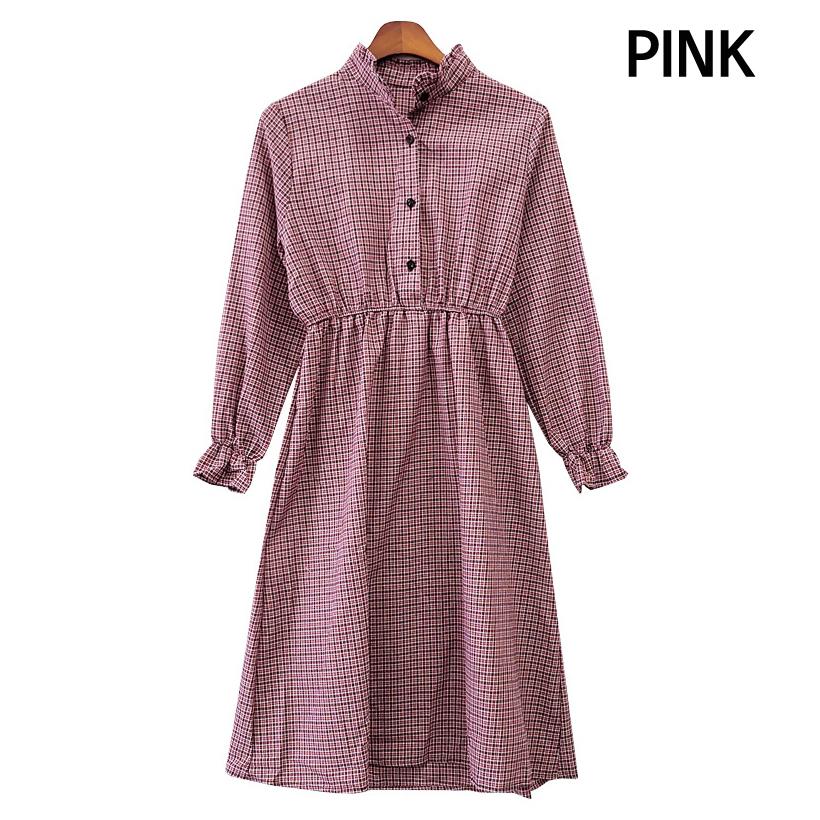 

Платье для женщин в клетку Free розовый