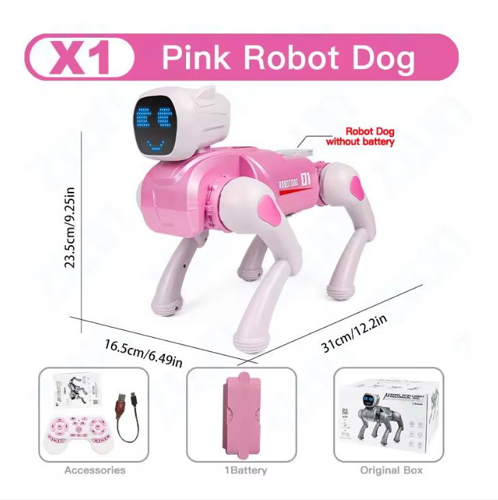 X1 RC AI Smart RC Robot Dog Toys Voice Command Programmable With Singing and Dancing Remote Control Toy Best Gift for Kids