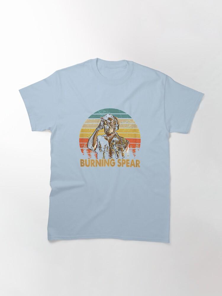 Burning Spear Retro Burning Art Spear Music Jamaican Singers Classic T-Shirt