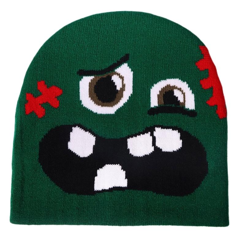 

Спортивная шапка Унисекс Зимняя шапка Уличная Подростковая Уличная одежда Шапки-бини для Лыж Велоспорта темно-зеленого