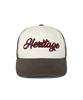 VERUTUM Heritage Logo Bio-Washed Cap Cream Brown