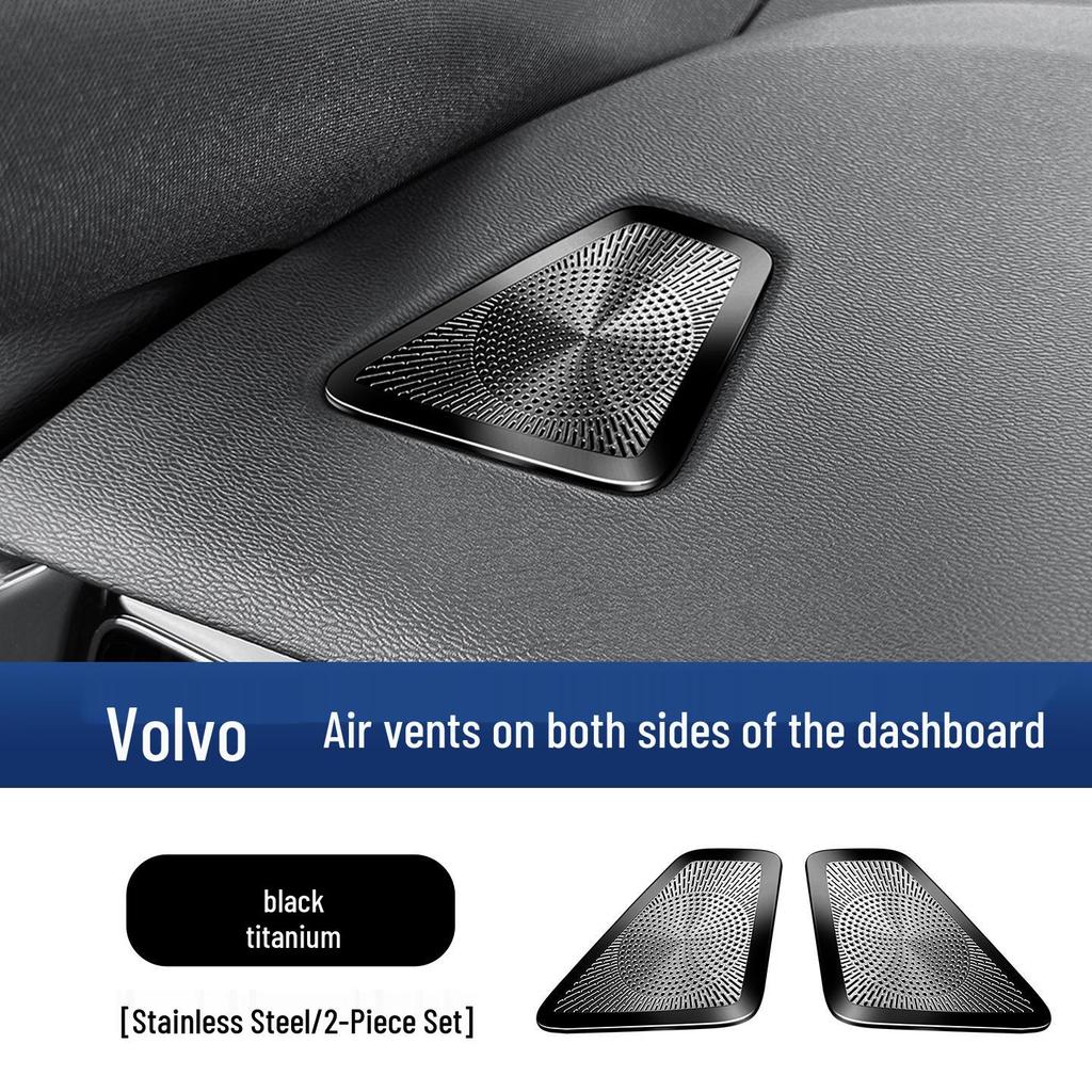 Stainless Steel Protective Cover for Volvo XC60/S60/V60 Console Air Vent