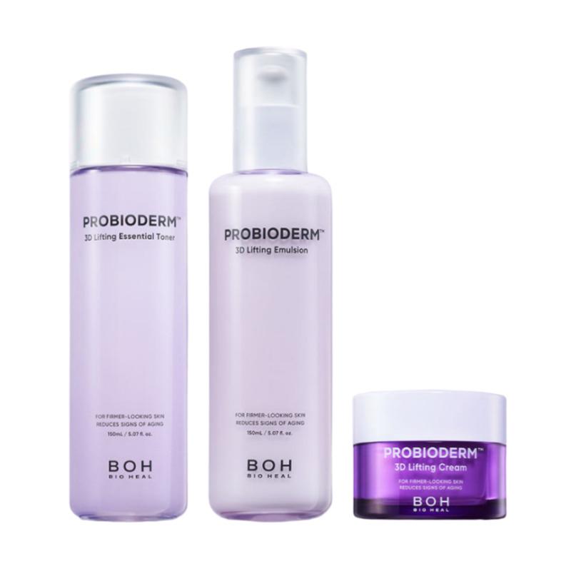

BIOHEAL BOH Probiom 3D Лифтинг Уход за кожей Набор из 2 предметов (Основной тонер 150 мл + Эмульсия 150 мл + Лифтинг-крем 15 мл)