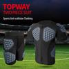 Adult Tight-Fit Shoulder Pad Protection Shirt for Rugby, Basketball, and Football Training