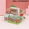 3D Paper Puzzle Montessori Miniature Houses Funny Carton Construction Models For Kids Handmade Educational Toys
