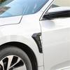 Car styling exterior accessories 1 pair universal black carbon car fender side vents air intake hole grille sticker cover