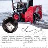 Snow Blower Accessory with Rubber Paddles and Metal Straps to Minimize Impeller Clearance for Improving Throwing Power