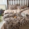 Class A Cotton Color-Woven Jacquard Double-Layer Yarn, Pure Cotton Aerobic Retro Wind Small Floral Quilt Cover