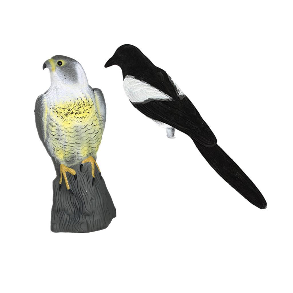2X Fake Artificial Feather Bird Dove Open Wings Garden Home Decor Taxidermy