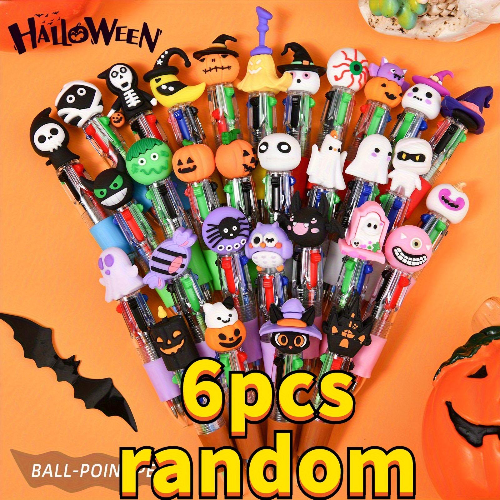 

6/16/26pcs Retractable Ballpoint Pens, Suitable for School and Office Supplies. Halloween Pens, Party Gifts, Halloween Gifts