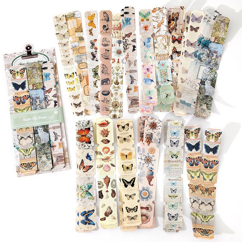 36pcs/1lot Sticker Pack Time Memoir Series Retro Hand Account DIY Materials Base