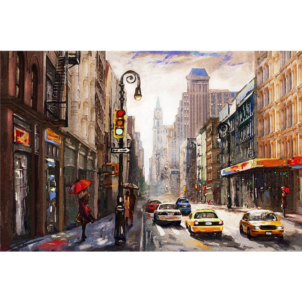 

500 шт. головоломка для взрослых, пейзаж, город, картина маслом, детская игрушка с животными