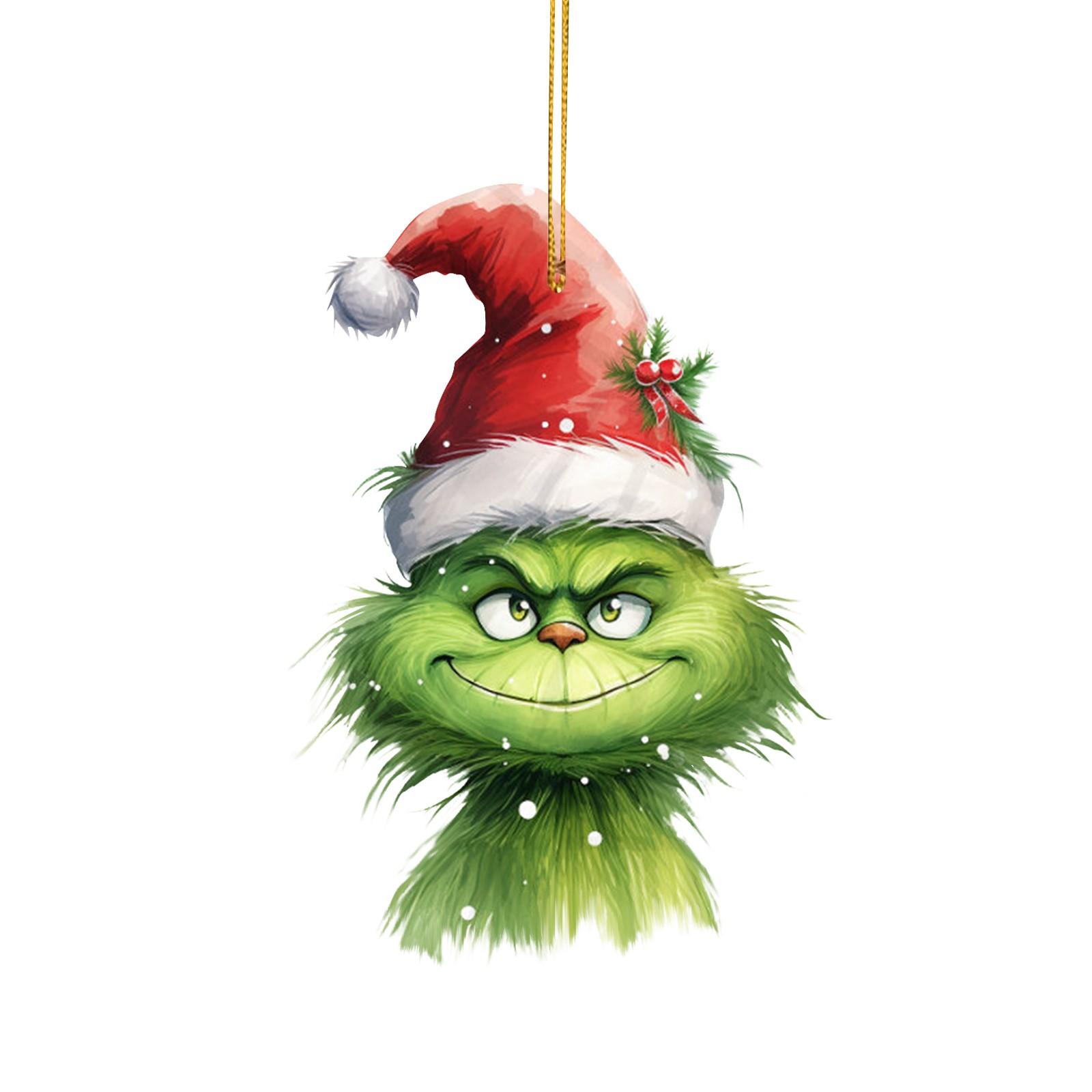 

Мультфильм акриловый зеленый кулон праздничное дерево кулон автомобильный аксессуар кулон для внутреннего и наружного украшения One Size