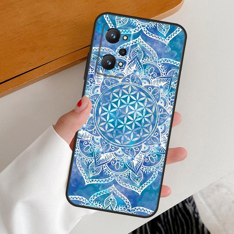 Flower Of Life In Lotus Pastel For Realme 15 10 11 12 13 14 Pro Plus GT6 GT7 Pro C67 C63 C61 C55 C51 C53 C35 C65 C75 Case