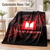 Custom Text Flannel Blanket Isuzu Print Warm Cozy Blanket Home Sofa Bedding