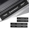 Carbon Fiber Car Door Sill Threshold Anti Scratch Protective Stickers Decals for Renault Sport Duster Megane 2 3 Accessories Z888