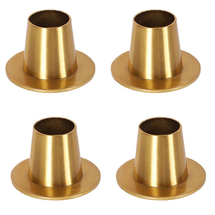 4Pcs Black/gold Candle Holders Retro Candlestick Stand Dining Tables Decor for Home Wedding Party Anniversary Housewarming Gifts