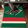 Minnesota-Wild Hockey Team Floor Mat for Living Room, Game Rooms, Office, Bedroom, Office Floor Mat Playful Design, Christmas Fan Gifts