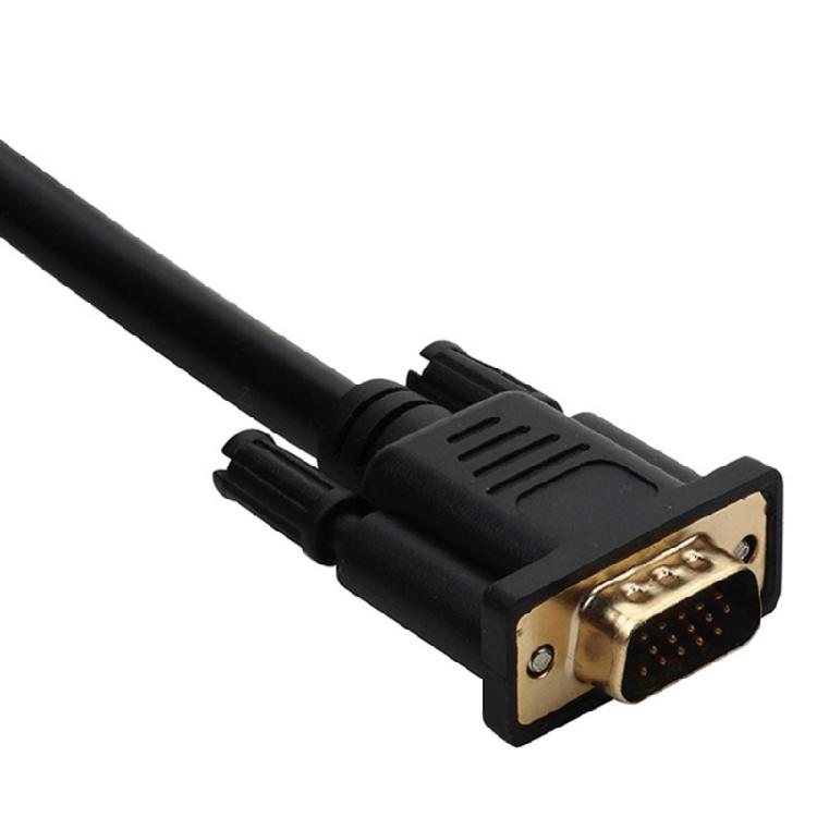 VGA Signal Splitter 1In 2Out 25cm Cord 1080P For Double Display Setups Computer Projectors Video Cable Splitter
