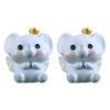 2 buc figurine elefant statuie elefant frumos din rășină manichin mic pentru grădinărit decor Home Decor