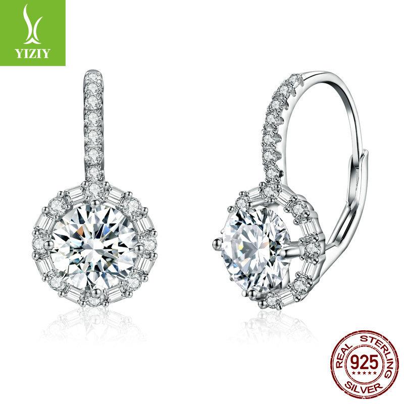 

S925 Silver Luxury Mozambican Ear Buckle Certificate, Noble Elegant Carat Earrings Earrings 925 silver