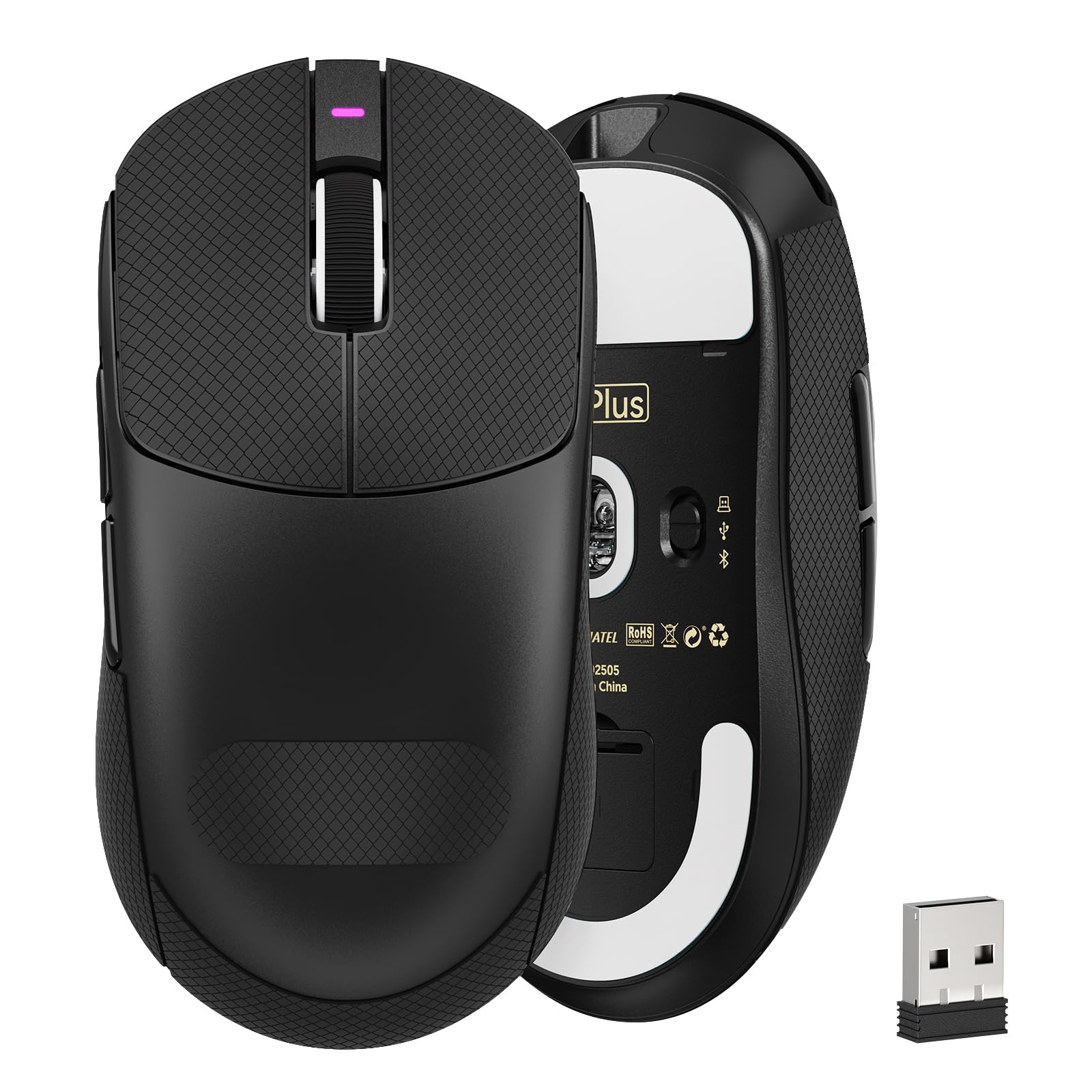 

ATTACK SHARK X8PLUS Ігрова 40K Легка 1K Опитування Низька 6 Програмованих 200 Годин Безперервного Схвалення Чорна Грип-Стрічка Миша, Бездротова, Сенсор, чорний