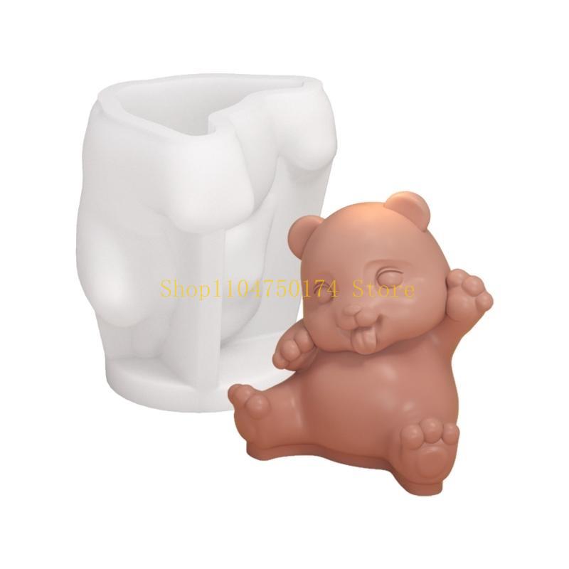 Bamboo Castings Molds 3D Panda Resins Silicone Mould Making top sale