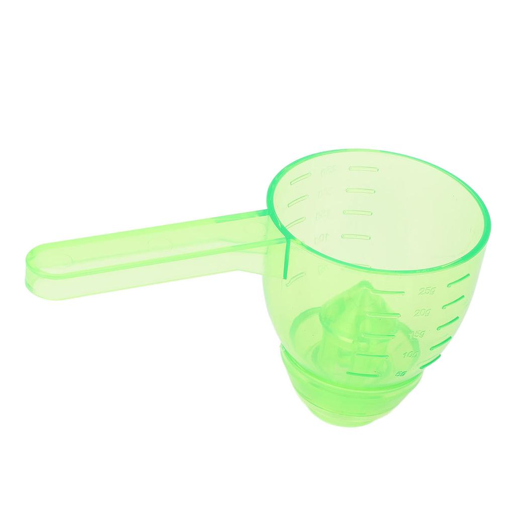 Messlöffel Trichter mit Skala Auslaufsicherer ABS Pulver Messlöffel für Küchenwerkzeug Grün