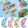 Party Supplies Single Layer Folding Wings 3D Decals Butterly Wall Sticker Wall Art PVC Mural