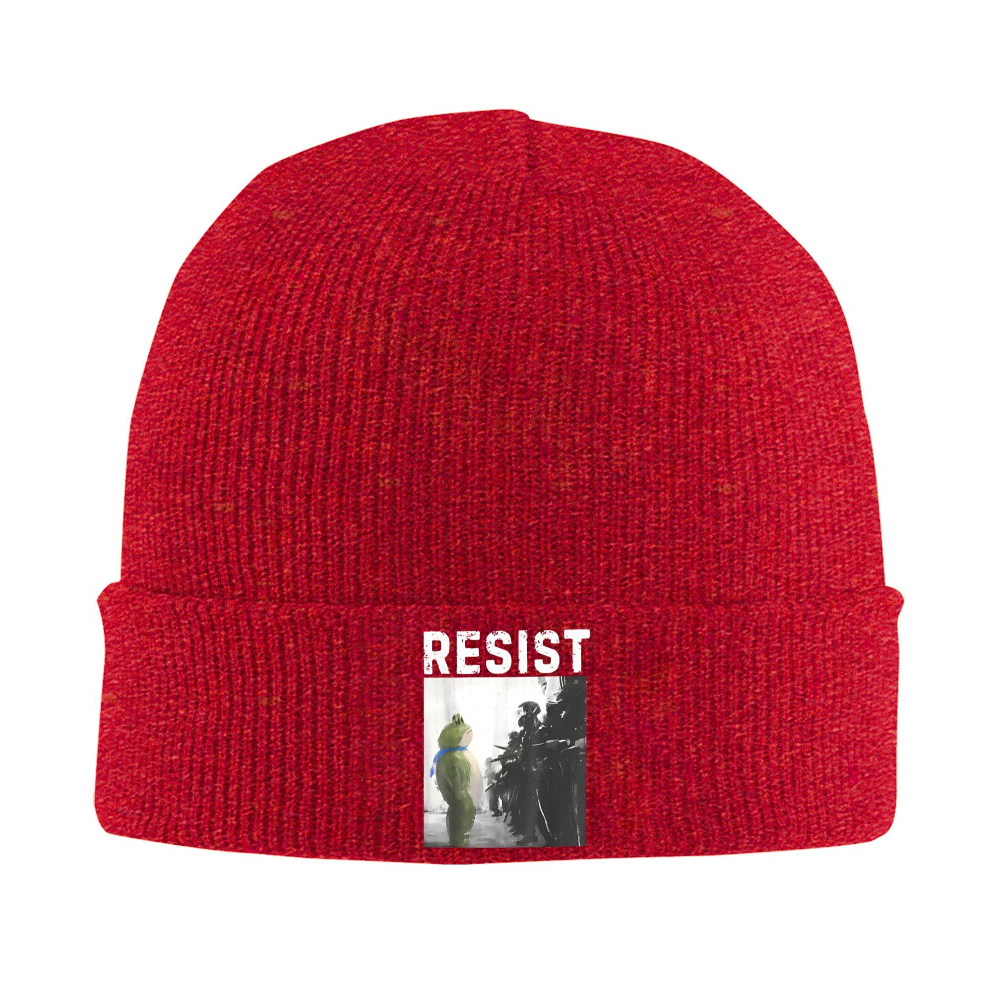 Протест лягушек в Портленде для мужчин и женщин Вязаная шапка Модные кепки Мужчины Женщины Шапки-бини для спортзала Осень Зима Теплые мягкие шапки One Size