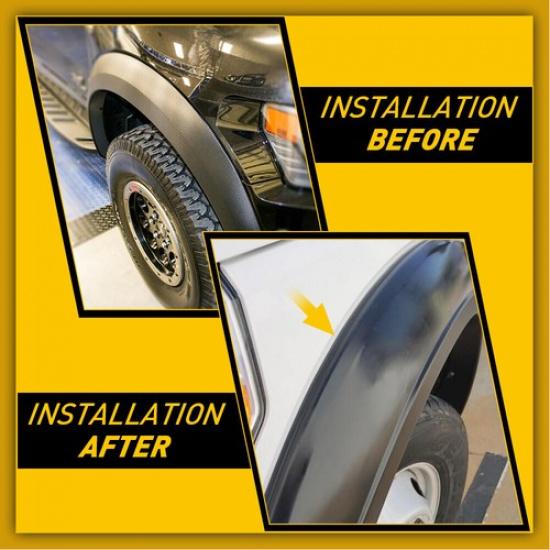 Tira de Sello de Goma Universal de 9 m para Bordes de Guardabarros de Rueda de Coche Camión