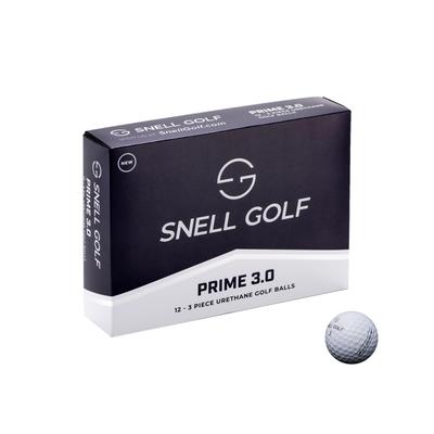 Snell Golf PRIME 1 Officiell Japansk Godkänd 2024 Ny Online Exklusiv 3.0 Bollar, Dussin, Produkt, USGA/R&A Boll, Modell, (Vit)