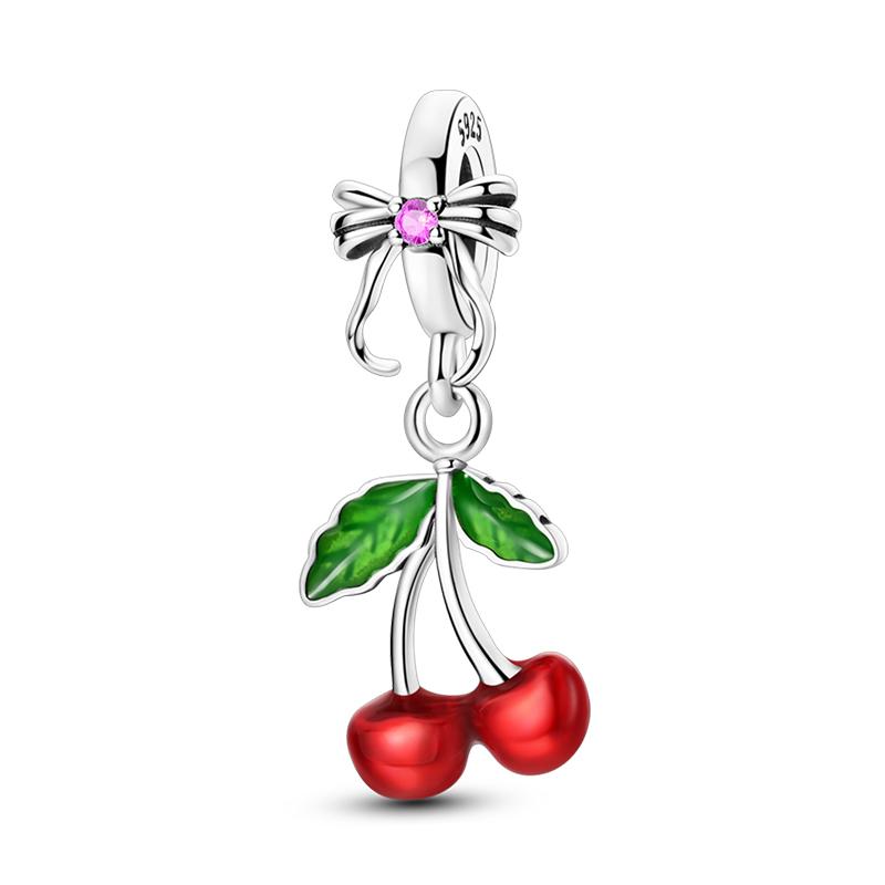 100% Copper Pineapple Cherry Avocado Lemon Charms Beads Pendants Fit 3Mm Bracelets Diy Fine Jewelry Making