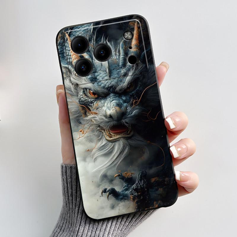 Para Carcasa Doogee Note56 Para Funda de Teléfono Doogee Note 56 Estética Lujo Lindo Genial Niño Niñas Negro Mate Silicona Suave Cubierta Trasera