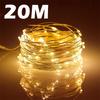 USB Led Fairy Lights Copper Wire String 20M 200LED Holiday Outdoor Lamp Garland For Christmas Tree Wedding Party Decoration