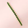 New Emerald Geen Zircon Gold Color Charm Bracelets For Girls Gold Filled Fashion Jewelry Party Women Luxury Accessories Bracelet
